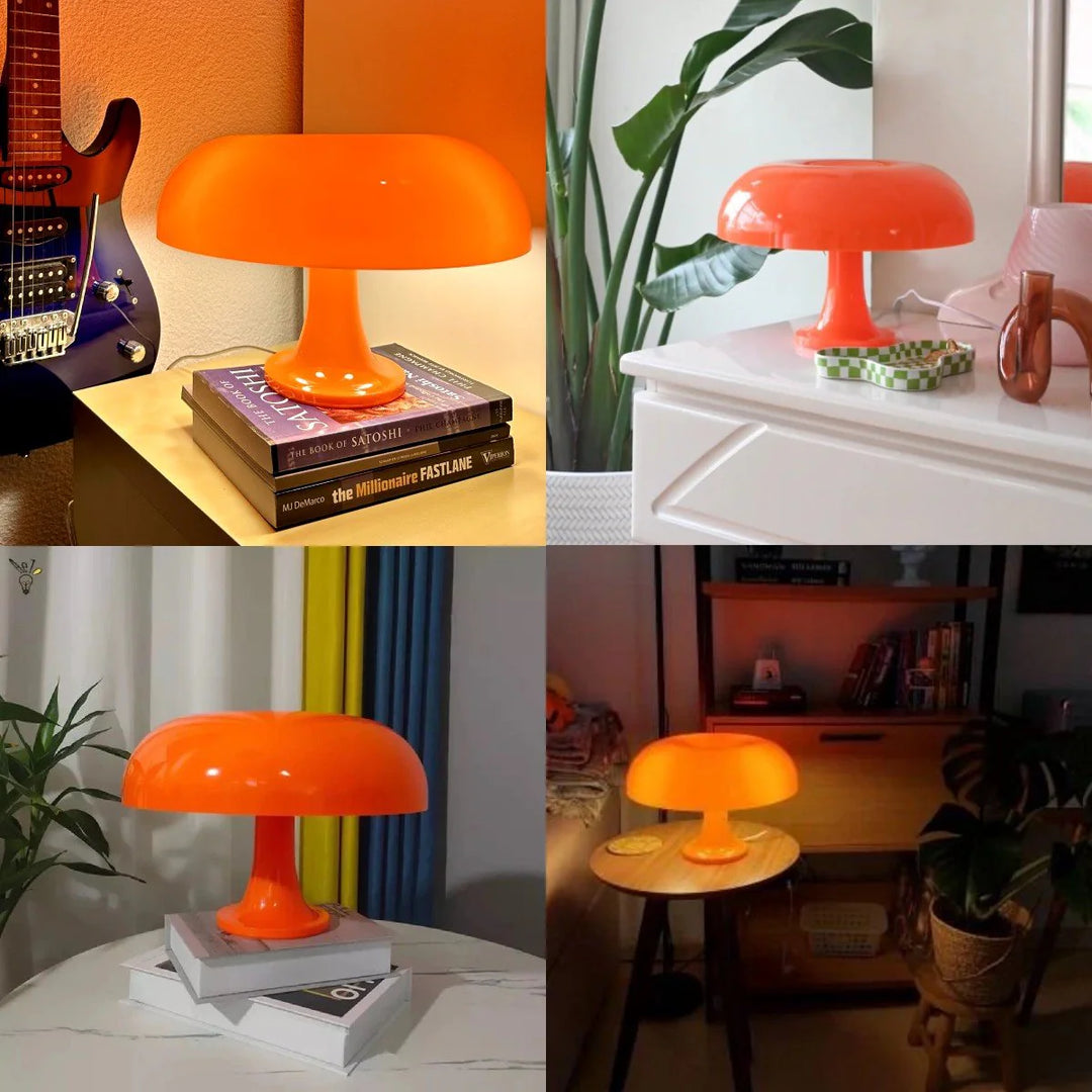 Lampa Retro Grzybek – Lampa Stołowa Vintage do Dekoracji Wnętrz