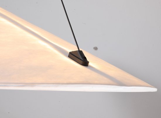 Lampa wisząca z papieru jedwabistego Chmura | Nowoczesne oświetlenie do salonu
