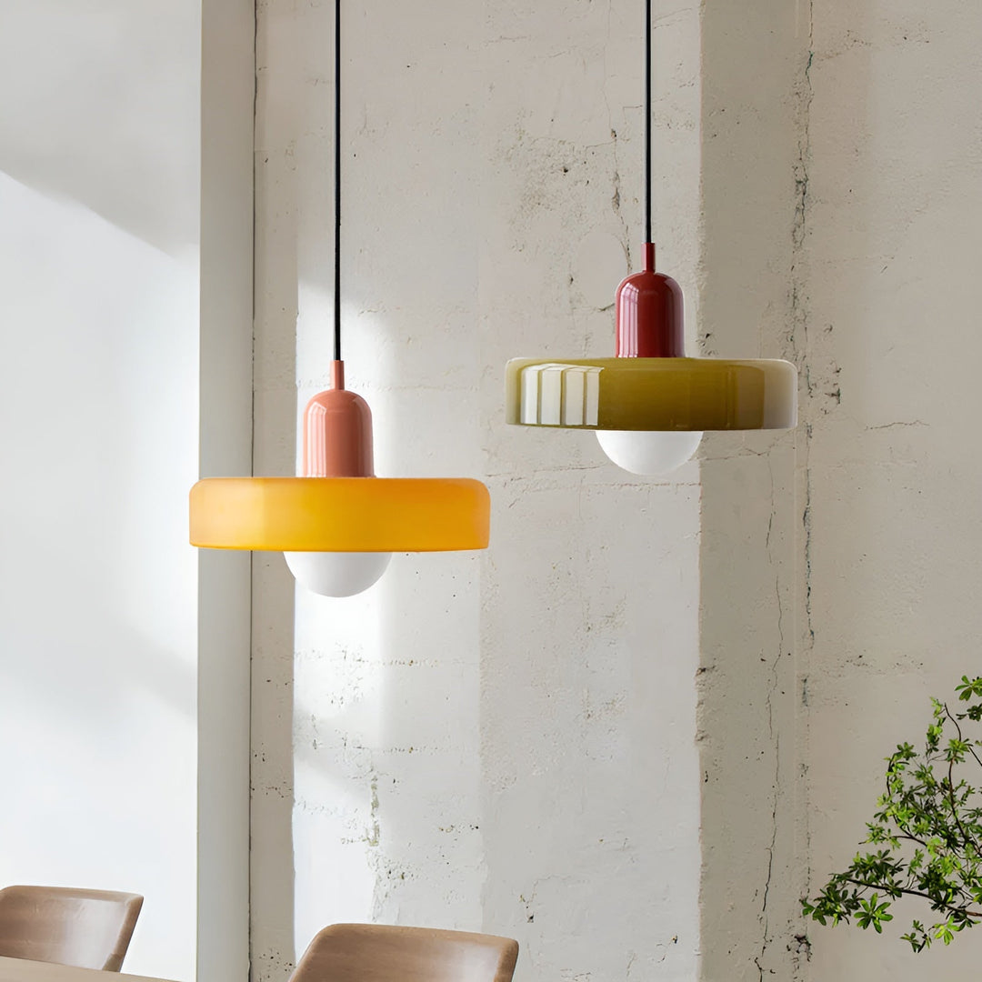 Lampa wisząca | Regulowana długość | Szklane lampy do salonu-6