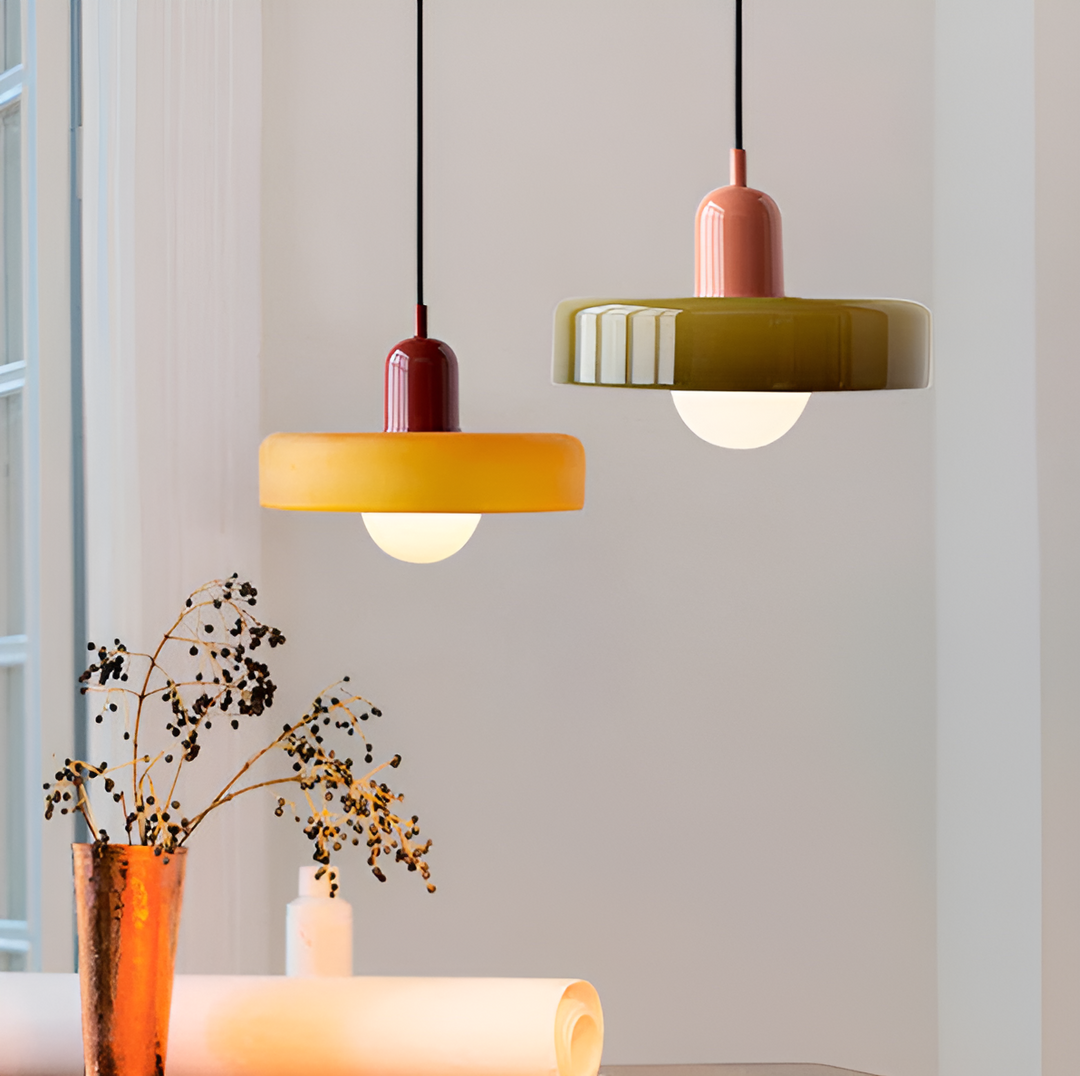 Lampa wisząca | Regulowana długość | Szklane lampy do salonu-1