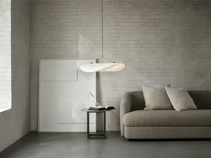 Lampa wisząca z papieru jedwabistego Chmura | Nowoczesne oświetlenie do salonu