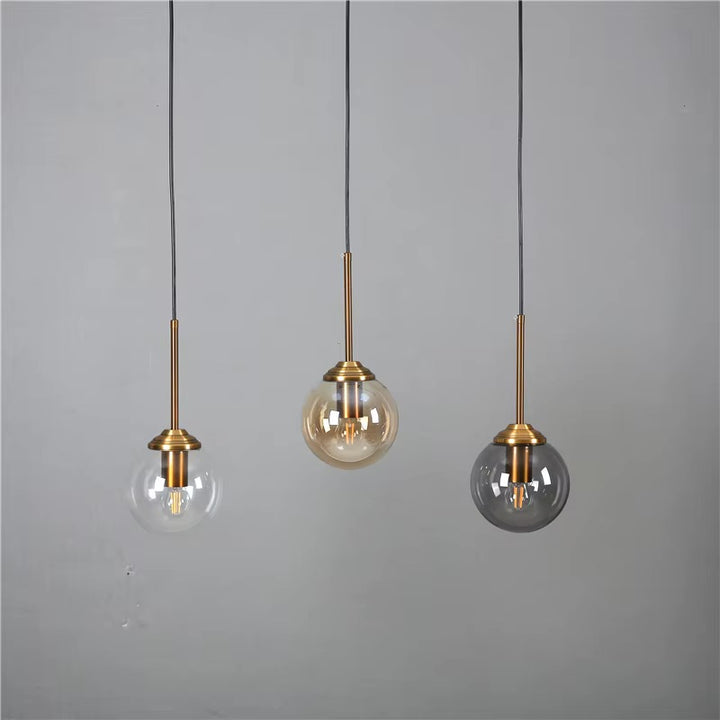 Nowoczesna Lampa Wisząca z Szklaną Kulą