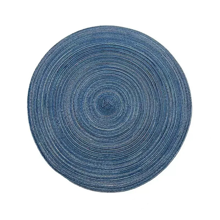 Variant image for Round Placemat Table Woven Vinyl Individual Placemats for Table Non-Slip Kitchen Tableware Drink Cup Coaster Hoilday Decoration-13