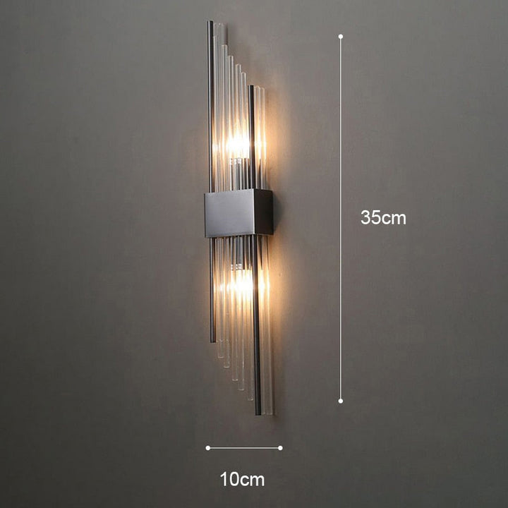 Kinkiet ścienny | Oświetlenie do sypialni i biura | Nowoczesny styl z aluminium i żelaza-4