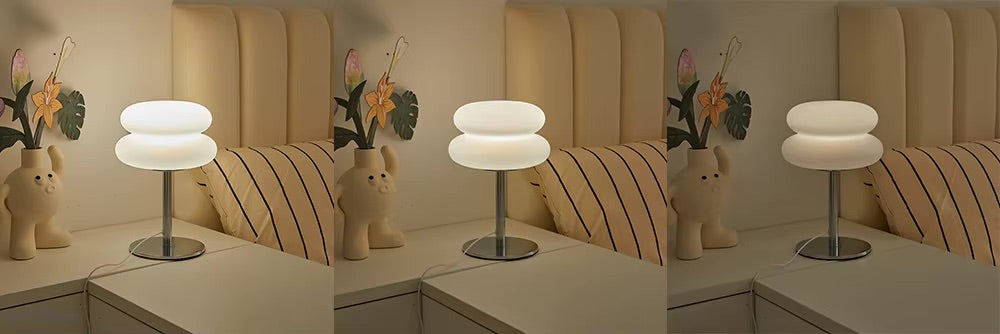 Lampa Stołowa Bauhaus Retro Macaron | Lampa Biurkowa z Regulowaną Jasnością i Temperaturą Koloru