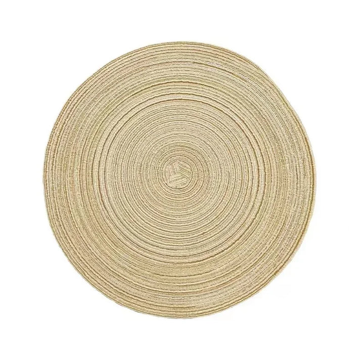 Variant image for Round Placemat Table Woven Vinyl Individual Placemats for Table Non-Slip Kitchen Tableware Drink Cup Coaster Hoilday Decoration-9