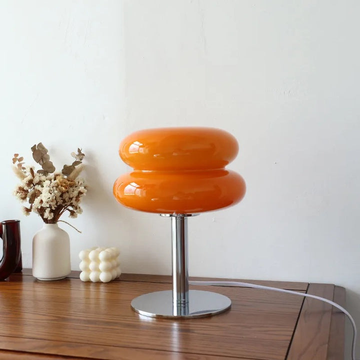 Lampa Stołowa Bauhaus Retro Macaron | Lampa Biurkowa z Regulowaną Jasnością i Temperaturą Koloru