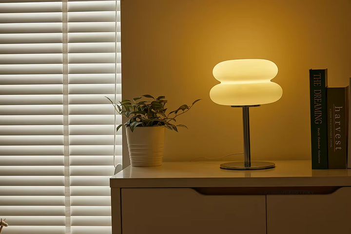Lampa Stołowa Bauhaus Retro Macaron | Lampa Biurkowa z Regulowaną Jasnością i Temperaturą Koloru