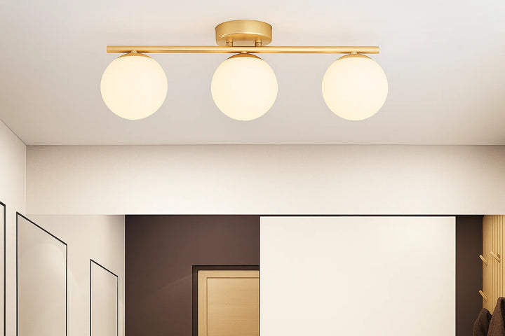 Plafon LED z matowym szkłem